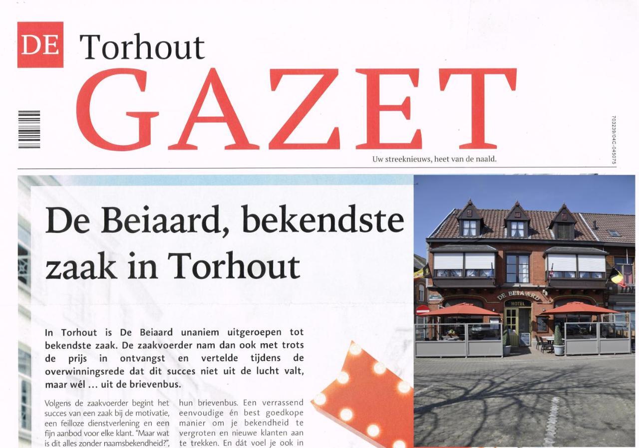 Hotel Brasserie De Beiaard トルホウト エクステリア 写真